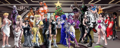 club-ace: xxxbattery:  MERRY CHRISTMAS! character list: NAHIA - Kogeikun SYX- Manaworld EMMA- Shiin 