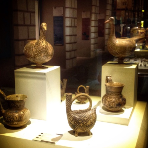 sedefscorner-blog:Phrygian Terra Cotta vessels with geometric patterns, Gordion, 8th century BC, Mus