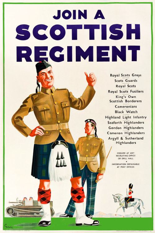 GILROY, John. Join a Scottish Regiment, c. 1940s by Halloween HJB flic.kr/p/2mpLP5j