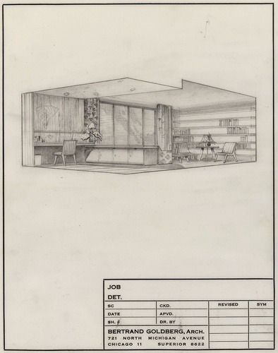 Unidentified Projects, Bertrand Goldberg, 1953, Art Institute of Chicago: Architecture and DesignThe