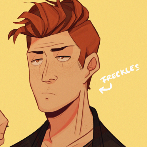 jayncrt: Crowley with freckles? no?