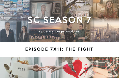 Episode 7x11: The Fight* * * * * * *A Schitty SignPatrick/David, Patrick & Ronnie, Stevie & 