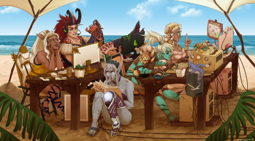 Fun idea I had between us meta modding/and or LAN partying with our beach bash characters between Ra