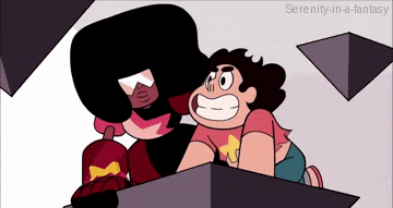 serenity-in-a-fantasy:  Steven being thrown by Garnet, Amethyst and Pearl.