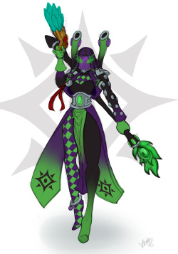 Warhammer Harlequin Shadowseer Custom paint design for Atlas (part of an entire army :D) I wanted to post this because its fun to draw stuff other than porn sometimes hah :D