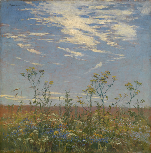 fleurdulys:Wild Flowers in a Field - Mikhail Guzhavin