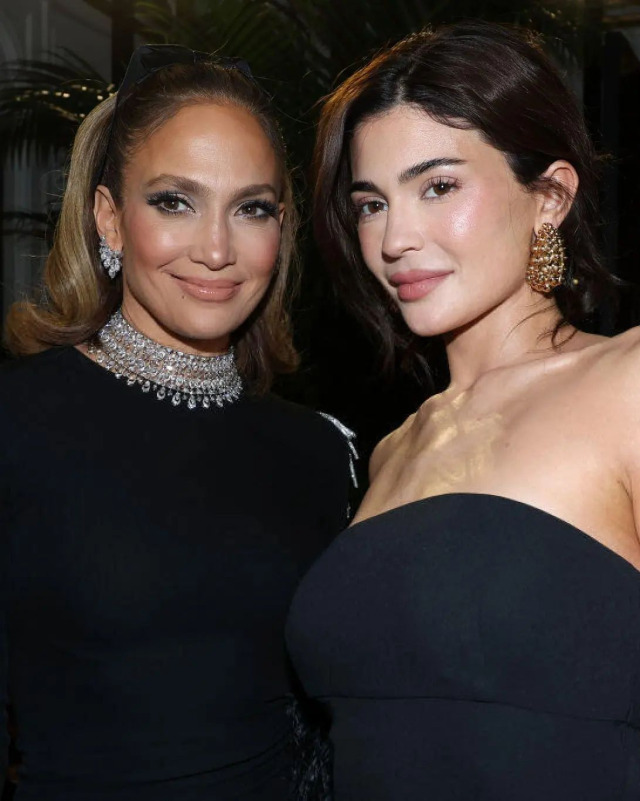 Jennifer Lopez and Kylie Jenner At the “Valentino” Haute Couture Show, at Paris Fashion Week 2024