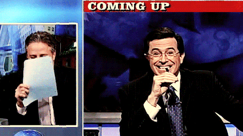 What You Cant See Off Camera Is Jon Started Laughing First. And Then Im Weak. As Much As I Want To Make