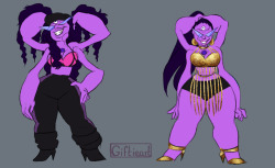 giftieart:  Of course I drew Sugilite in Nicki Minaj’s Anaconda outfits, how could I not?! Freakin’ babe she is