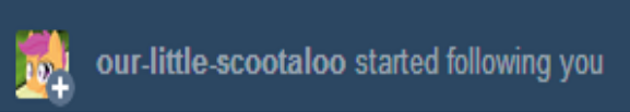 our-little-scootaloo:  askautumnblossom:  Thank you so much for following me! &gt;v&lt;