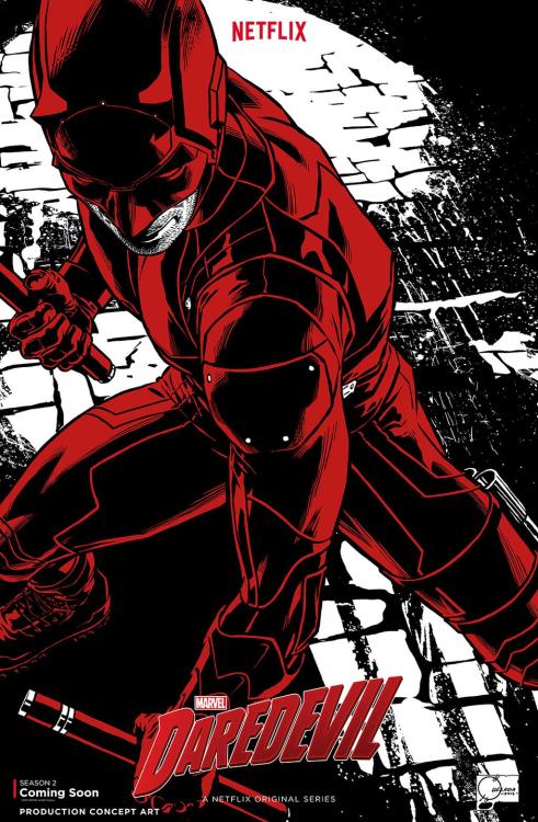 joequesada:  Daredevil concept art, poster will be made available at NYCC this week!