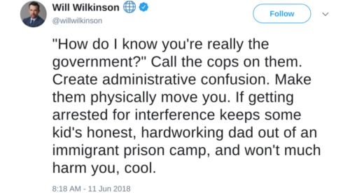 ayamccabre:Remember that one old white guy who wears a suit and wheels his bike very slowly between the police line and the protestors? Be that guy.