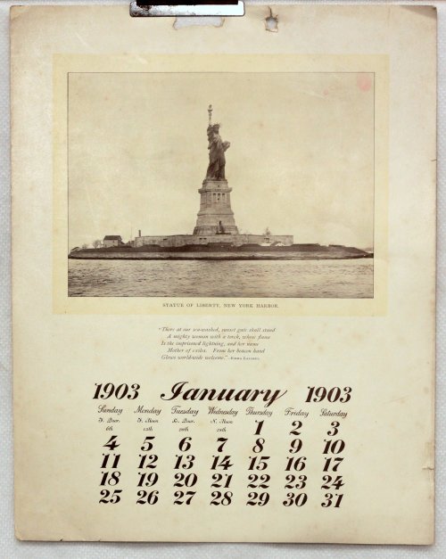 New York Souvenir Calendar 1903