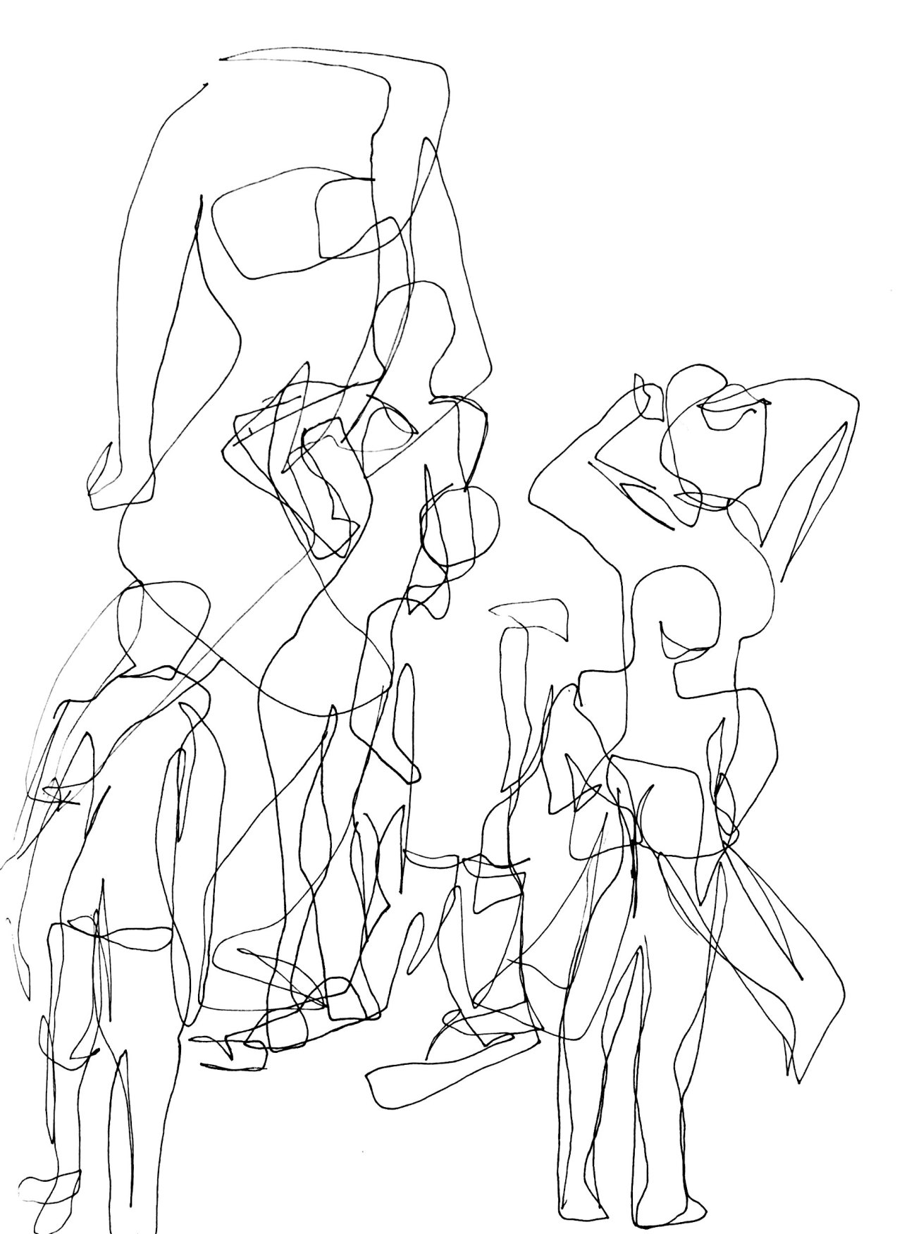 slanting:  30 second drawing exercises using posemaniacs 