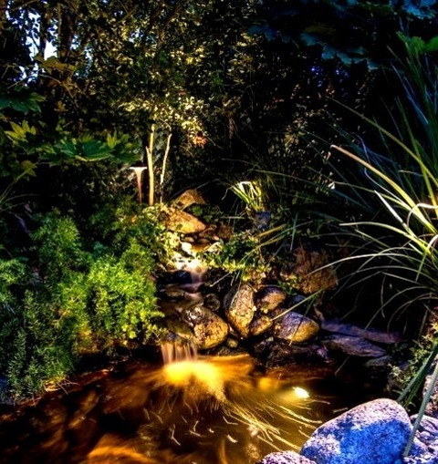 Landscape Pond Los AngelesInspiration For A Large Eclectic Partial Sun Backyard Landscaping.