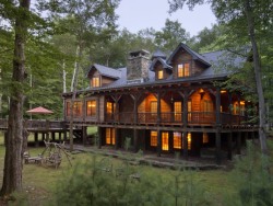 gettinredneckrowdy:  homeadverts:  Water’s Edge, a 4,600+ square foot, refined rustic reprieve from the  everyday complexities of the city life.  Custom built and handcrafted  with an Adirondack theme, yet offering ornate detail throughout  including