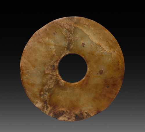 Perforated Disc (Pi), 3000-2000 BC, Cleveland Museum of Art: Chinese ArtSize: Diameter: 21.2 cm (8 3