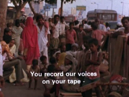 dimwen: 5ft1: secondtimevirgin: Bombay, Our City (Anand Patwardhan, 1985) the white gaze Preach woma