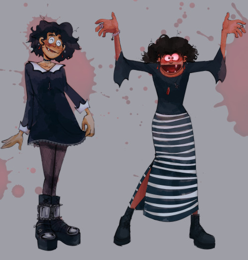 stupot: outfit self-portraits from the au where im a vampire