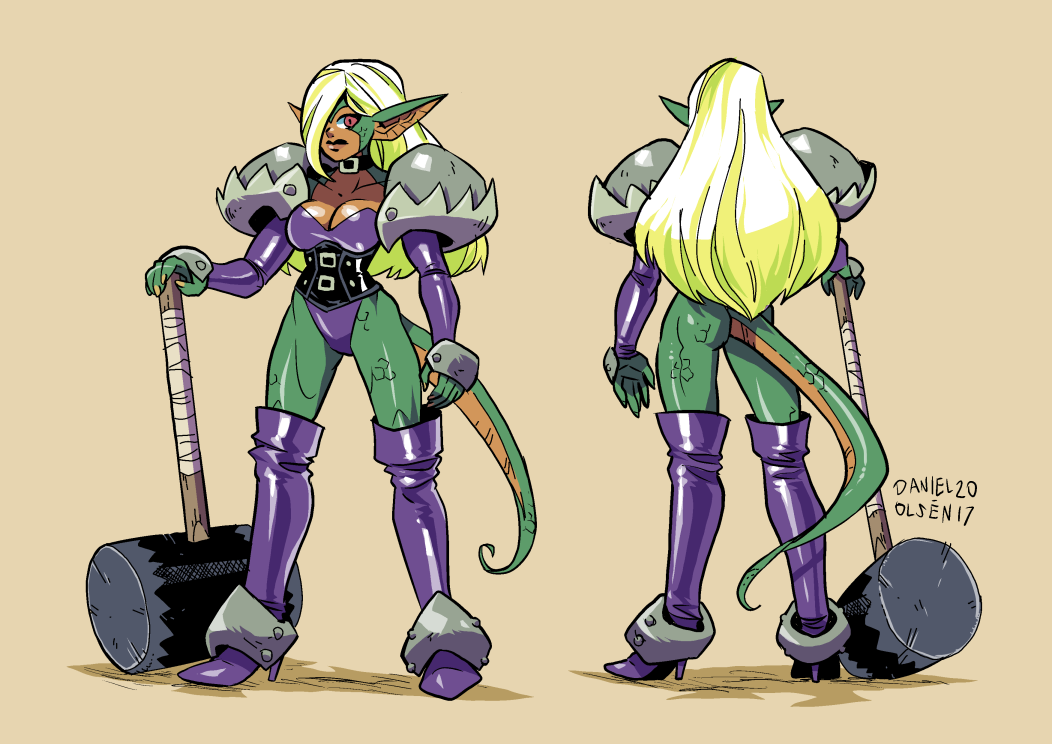 weremole:Was unsure of her weapon so i had a poll on Twitter yesterday.. Meet Claire,