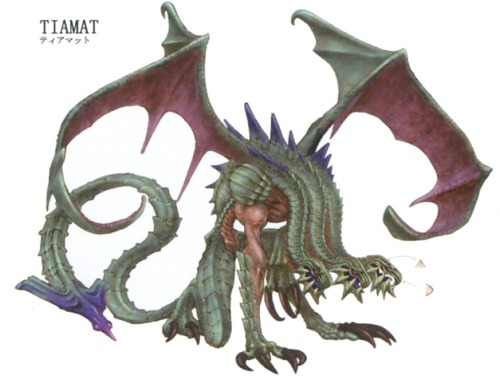 The Chaos Guardians: Maliris, Tiamat, Kraken and Lich artwork, Final Fantasy IX