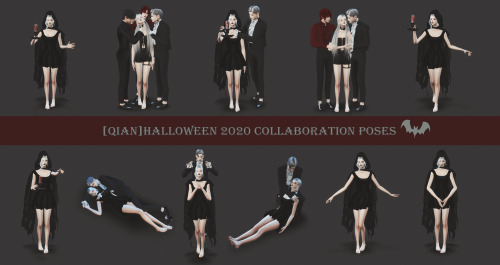 qianq-q: Halloween 2020 collaborationThe work of my partners: @katrina-y x @lam-z x @diu0diu x @qia