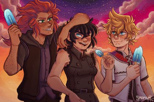 Finally finished the redraw of the seasalt trio drawing I did last year which you can find hereThe a