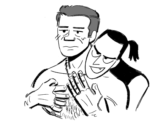 cobra-shy:cobra-shy:taking a very short break from drawing the karate husbands to draw the Evil Kara