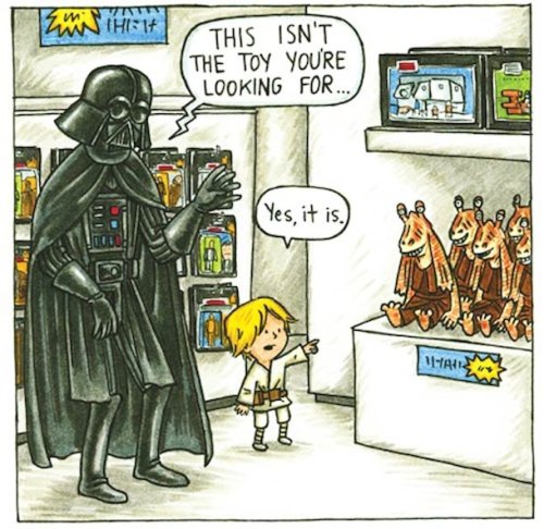 jester-nene:  godzillaftw:    If vader got to raise Luke and Leia. Priceless