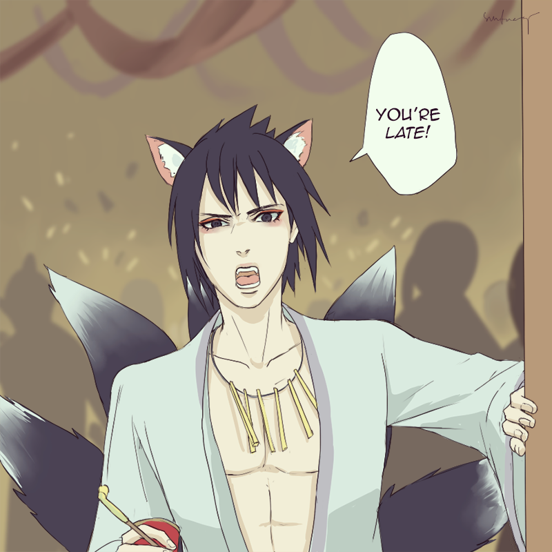 surfacage:  in which itachi and shisui actually arrive at the halloween party, and