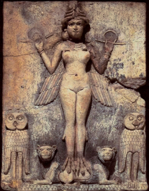magictransistor:Queen of the Night. Innana. 19th-18th century BCE.Innana was the Sumerian Queen of t