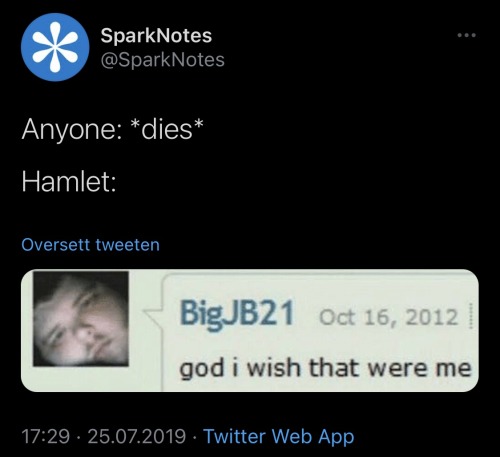 Whatever The Person Behind SparkNotes' Twitter Is Being Paid It's Not Enough Pt. Insert Random Number