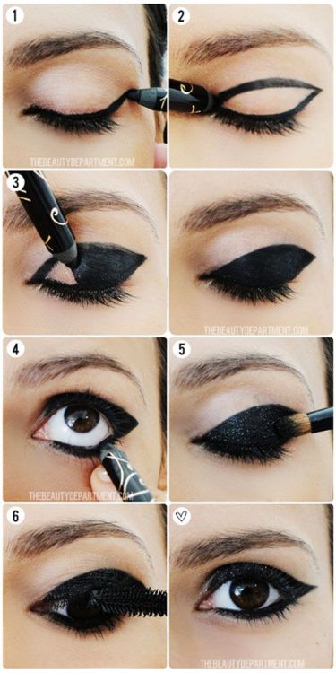 superfrenci: Bold cat eyes Reposted this so I can try it