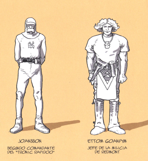 theairtightgarage:  The cast of Arzak: L’arpenteur(from the back matter of the Spanish edition) 