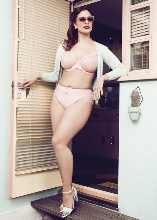  Elomi Lingerie - ‘Betty’ Plunge Underwire Bra with Briefs Photographer: Elisabeth Hoff Model: Ashley Graham 