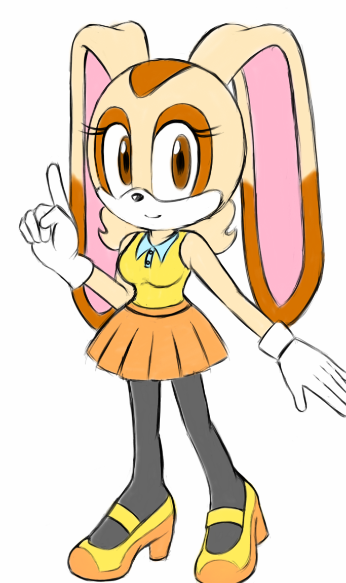 Sonics Friends Are Useful — Cream The Teenager Rabbit Flat Colored By 