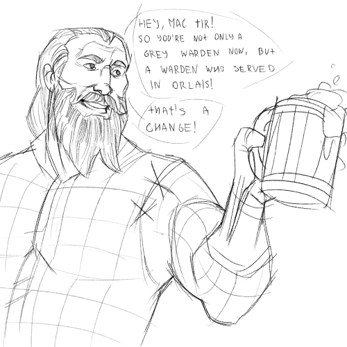 artwinsdraws:things you should never mention if Logain is nearby:Grey Wardens Orlais