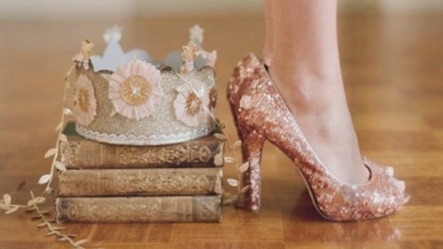 glitter heels