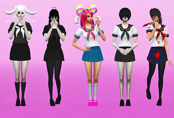 Baron Réalisable Premier Sims 4 Yandere Simulator Uniform Récupérer