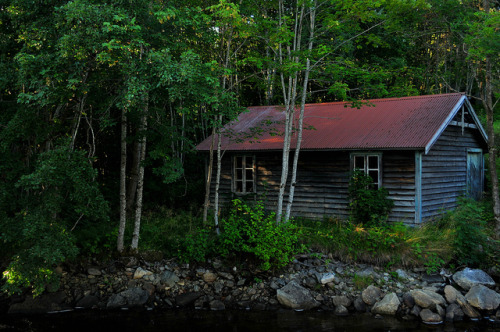 homeintheforest: Old cabin at Solnør Gaard by Eskilstrommen on Flickr.