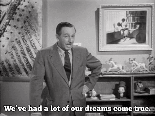  Walt Disney introducing the plans for Disneyland. 