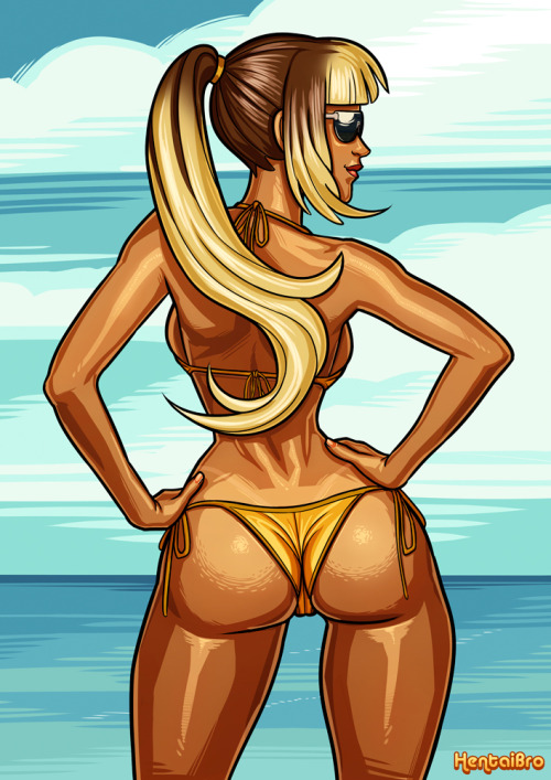 Hi Bros!It’s Summer in Brazil and I wanted to draw Nanda Again. Just a tease of her new look. I trie