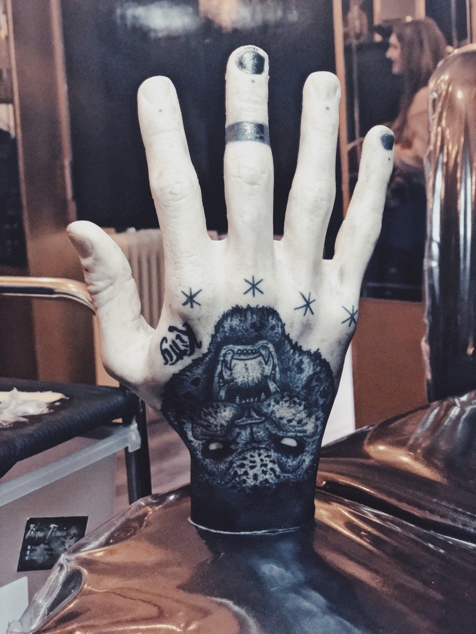 bearandbees: Tattoo hands My work