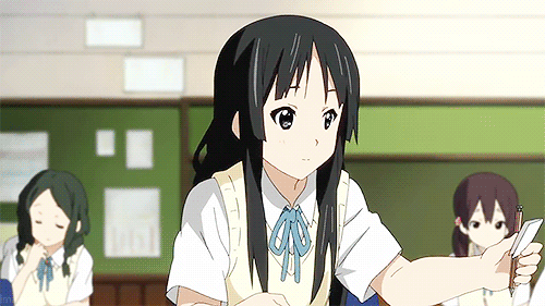 imaproudsone:  Mio Akiyama + Note Passing   