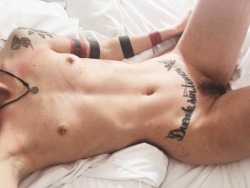 camdamage: Selfies from the other day cuz pubes and rope mark reasons. 