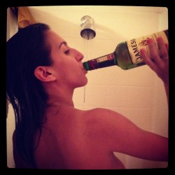 Oooh we had a damn good day. #showerwhiskey