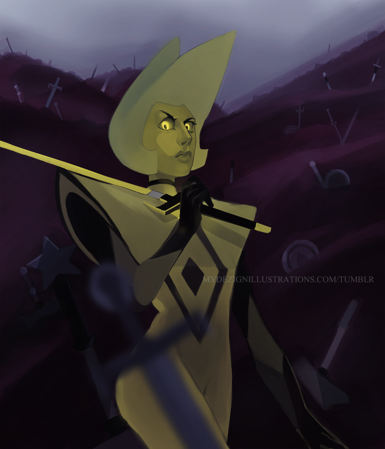 mydezignillustrations:  I just can’t stop drawing her. This most likely won’t