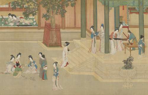 “Spring Morning in the Han Palace Ming Dynasty” by Qiu Ying, 16th century