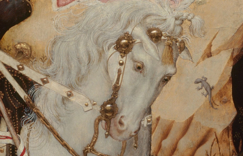 renaissance-art:Bernat Martorell c. 1434-1435Saint George Killing the Dragon (detail)