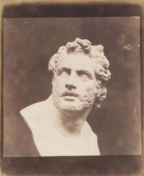 myravenousmindandme: Bust of Patroclus 1843 William Henry Fox Talbot 